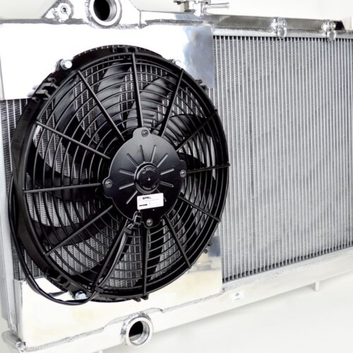 CSF 2003-2007 Evo 7-9 4G63 Full-Slim Radiator w/ Shroud 12″ SPAL Fan