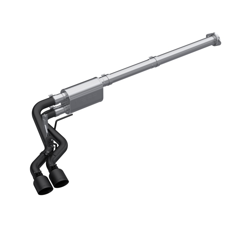 MBRP 2021-2023 Ford F-150 3in Cat Back Single Side Exit Black MBRP 2021-2023 Ford F-150 3in Cat Back Single Side Exit Black